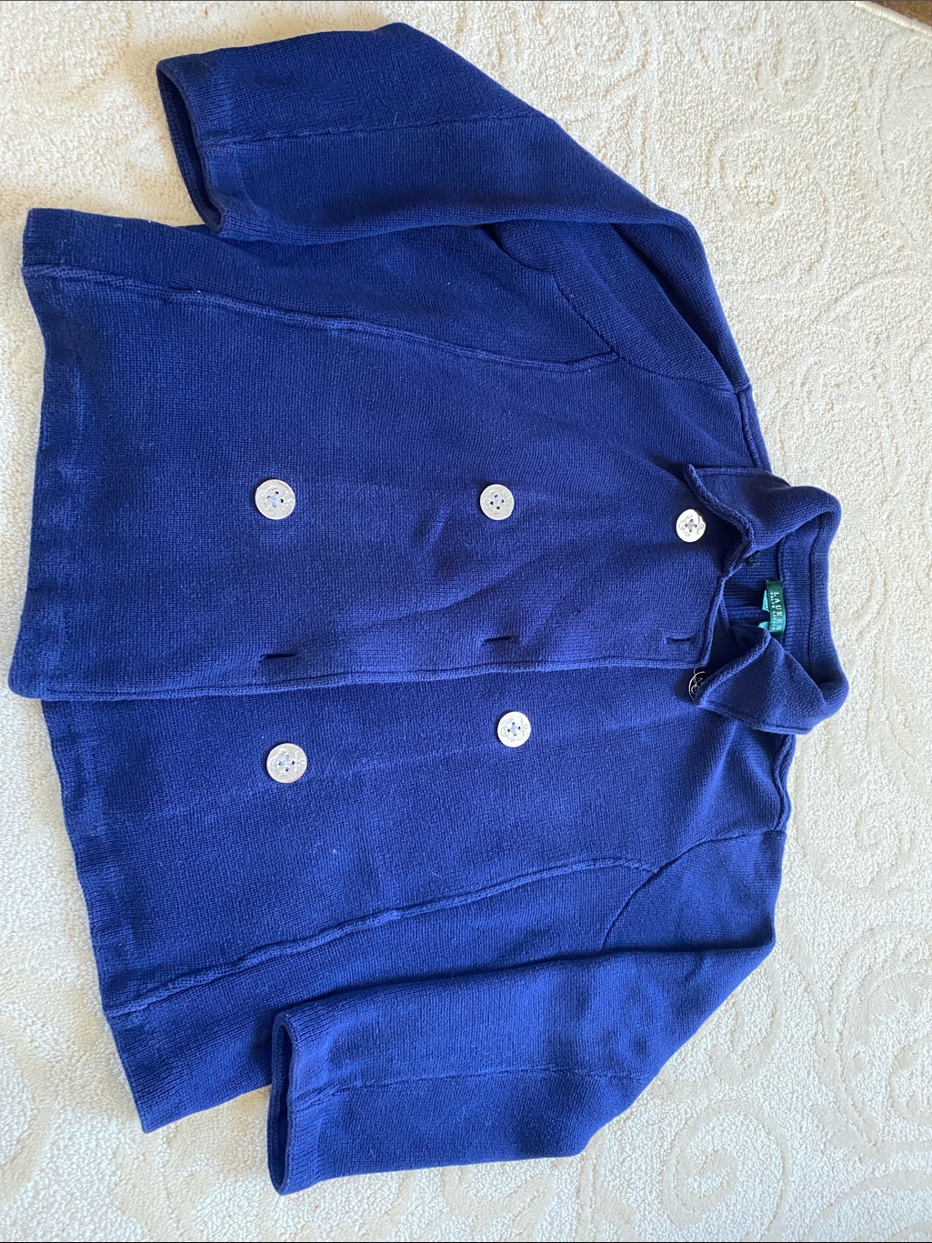 Ralph Lauren Navy Knit Cardigan